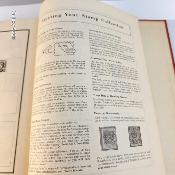 Vintage 1950 Modern Postage Stamp Album By Scott Publications With Mixed Stamps - Picture 9 of 13